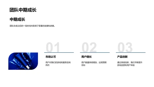 游戏团队年中总结PPT模板