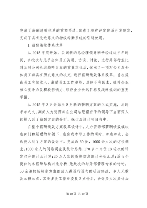 人力资源年度工作总结报告.docx