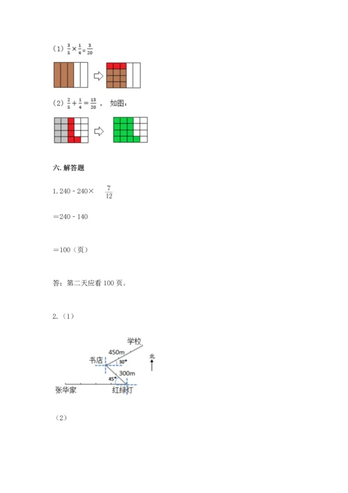 人教版六年级上册数学期中测试卷精品【突破训练】.docx