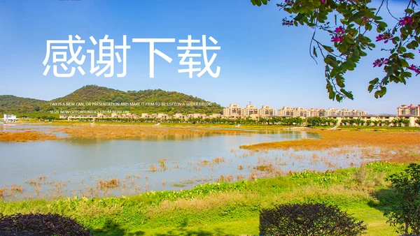 绿色乡村振兴新农村建设乡村旅游ppt