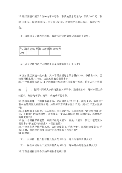 小升初数学应用题50道（必刷）.docx