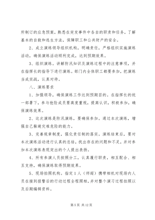 防汛应急演练实施方案 (4).docx