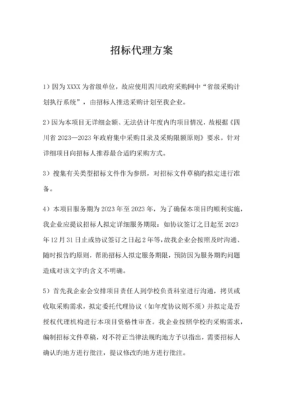 省级采购计划执行系统招标代理方案.docx