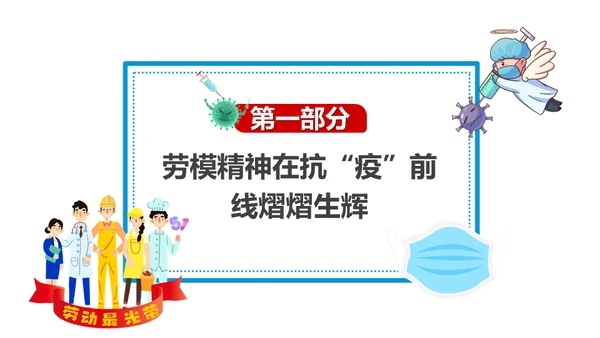 致敬劳动者坚守抗疫一线通用PPT课件