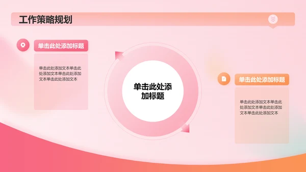 红色渐变风工作总结汇报PPT模板