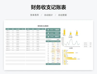 财务收支记账表