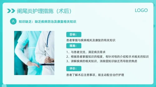 绿色简约阑尾炎护理查房PPT模板宣传PPT动态PPT