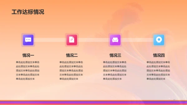 橙色创意酷炫年中工作总结PPT