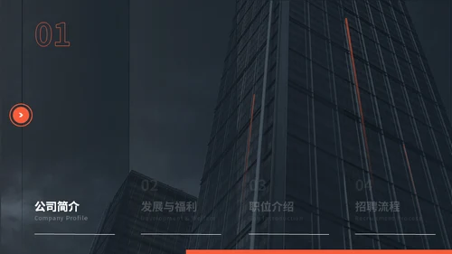 企业校招职位介绍公司宣传通用PPT模板