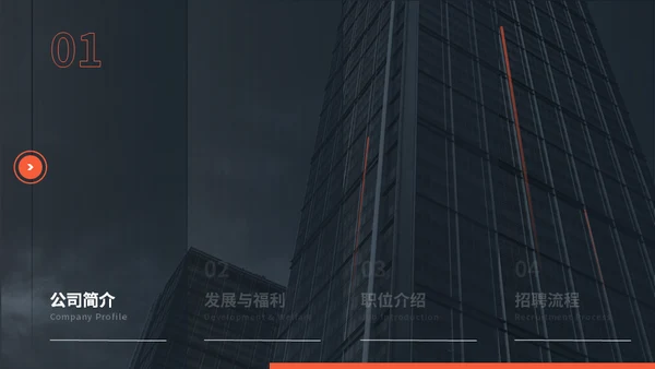 企业校招职位介绍公司宣传通用PPT模板