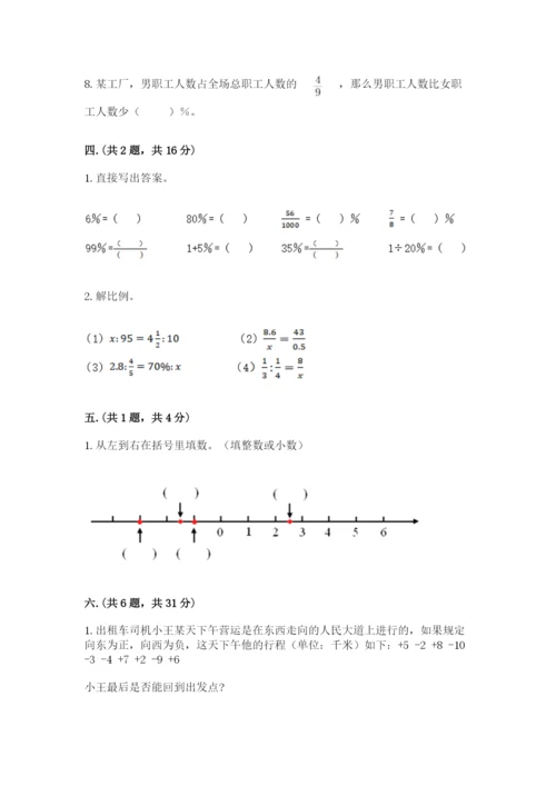 山东省济南市外国语学校小升初数学试卷带答案（巩固）.docx