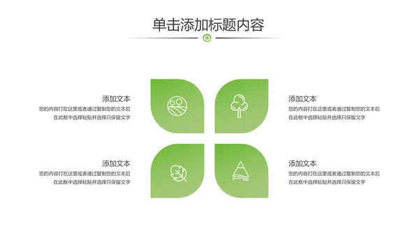 绿色生态低碳和谐社区能源环保PPT模板