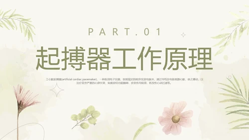 绿色简约风起搏器术后护理培训课件