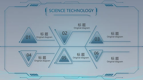 蓝色科技感AI智能大脑动态PPT