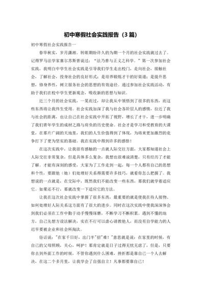 初中寒假社会实践报告（3篇）.docx