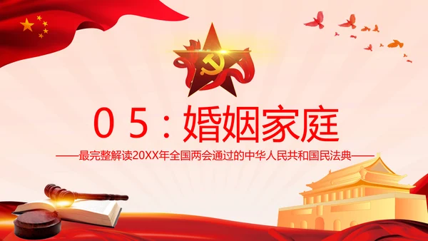 中国首部民法典解读PPT模板