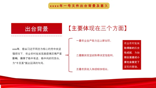 中央一号文件深度解读条例内容PPT课件