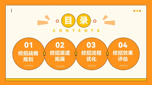 橙色插画风企业校招PPT模板