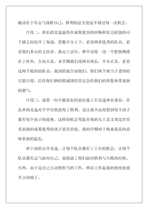 2022年小学四年级少先队工作总结范文3篇