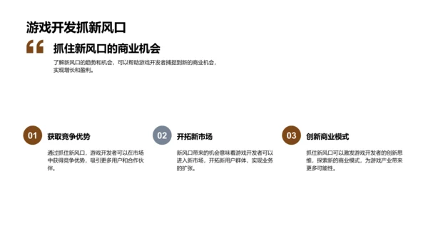 游戏市场新趋势解析PPT模板