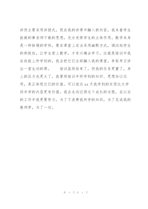 数学教师业务培训总结.docx