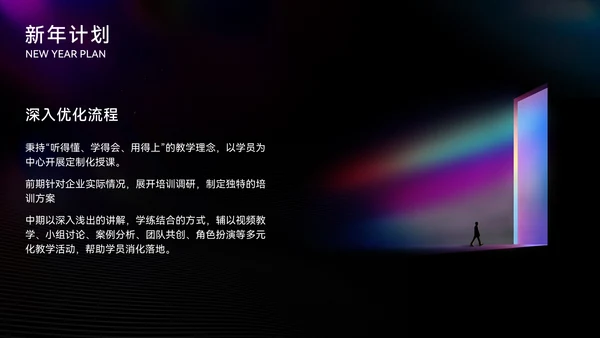 炫彩质感大气高端年终总结通用PPT模板