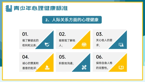 青少年心理健康通用PPT课件模板