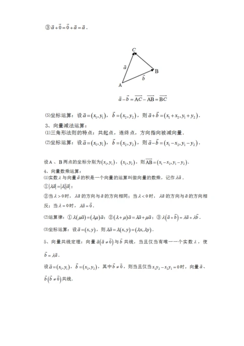 2023年平面向量知识点练习.docx