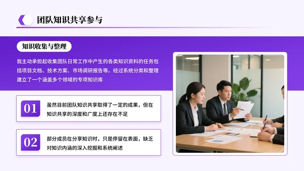 紫色系简约风关于试用期总结工作成果展望答辩PPT模板