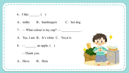 Unit 6 I like hamburgers Lesson 33- Lesson 34 课件（3