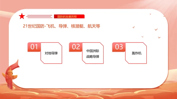 全民国防教育日PPT模板