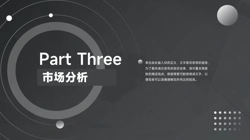 黑色渐变商业项目计划书PPT模板