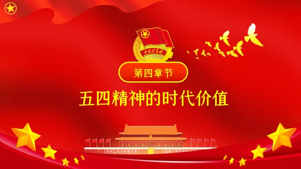 五四精神传承有我纪念五四运动101周年团课PPT