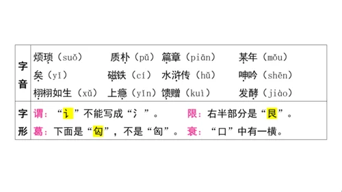 统编版语文五年级上册第八单元核心知识梳理  课件