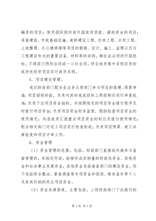 加强政府性投资项目资金管理(财政局).docx