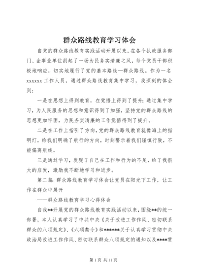 群众路线教育学习体会.docx