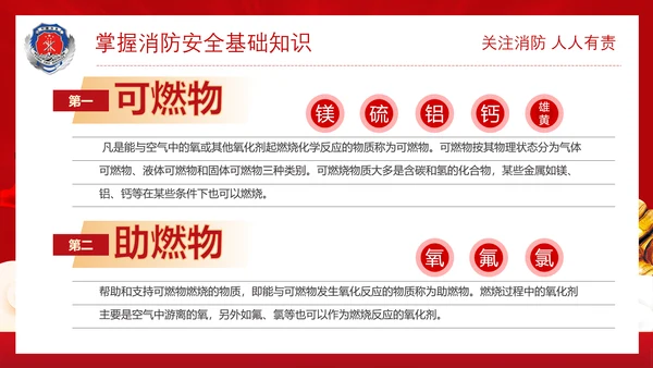 政府部门消防安全培训PPT模板