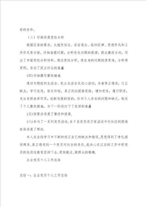 2023党员个人工作总结4篇