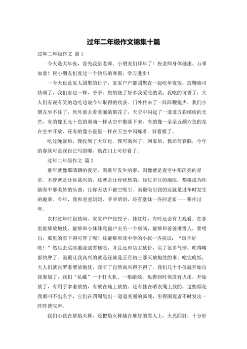 过年二年级作文锦集十篇.docx