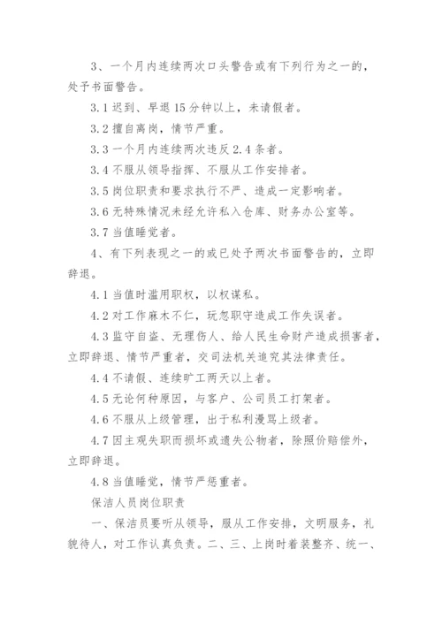 保安管理制度及岗位职责.docx