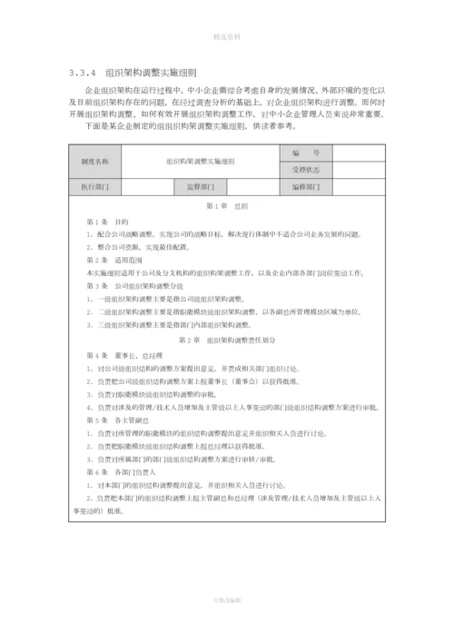 制定组织架构内部控制制度.docx