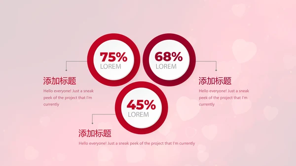 红色背景关心关爱医护人员动态PPT