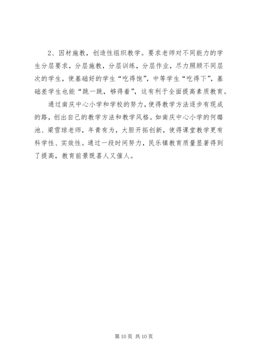 民乐镇中心小学开展-保持共产党员先进性-督导自查报告.docx