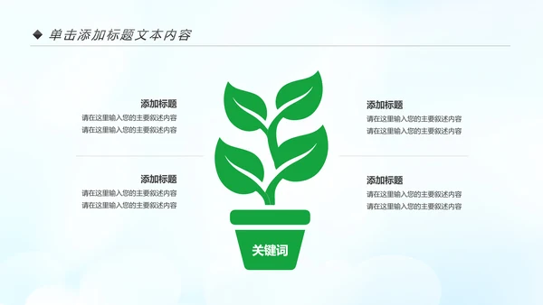 美丽中国绿色城市低碳环保节能PPT模板