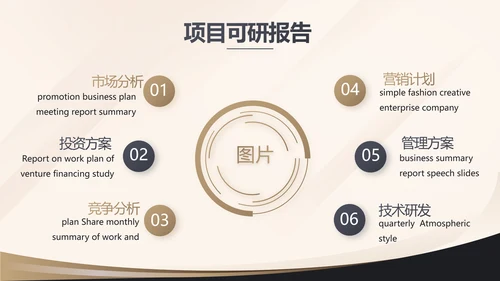 金色简约金融投资理财行业通用PPT动态模板
