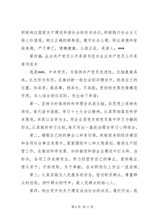 公开承诺书范本 (2).docx