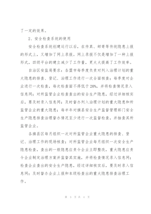 自治区安全隐患工作总结范文.docx