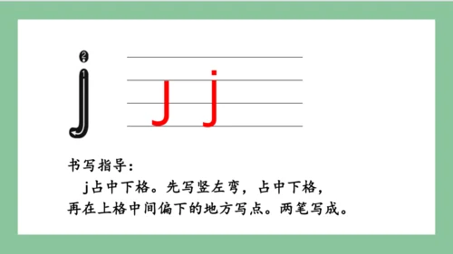 部编版语文一年级上册汉语拼音 6  j q x（课件）