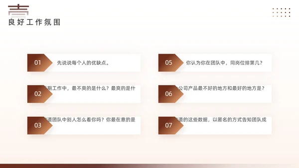 棕色简约风团队管理经验分享PPT模板
