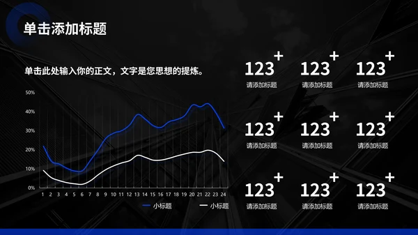 蓝色商务风企业介绍通用PPT模板